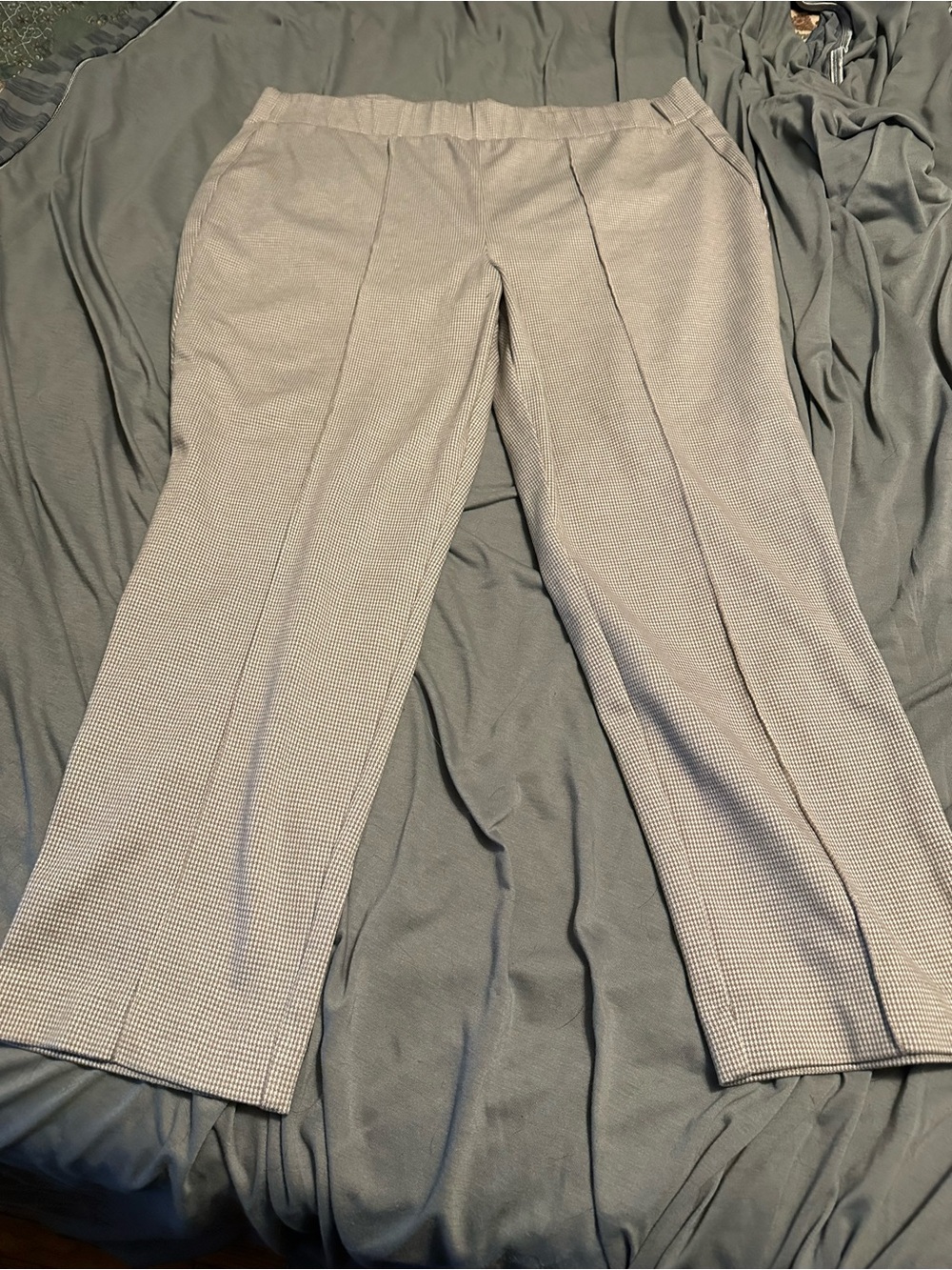 croft & barrow Taupe Women’s Dress Pants - Subtle Microcheck